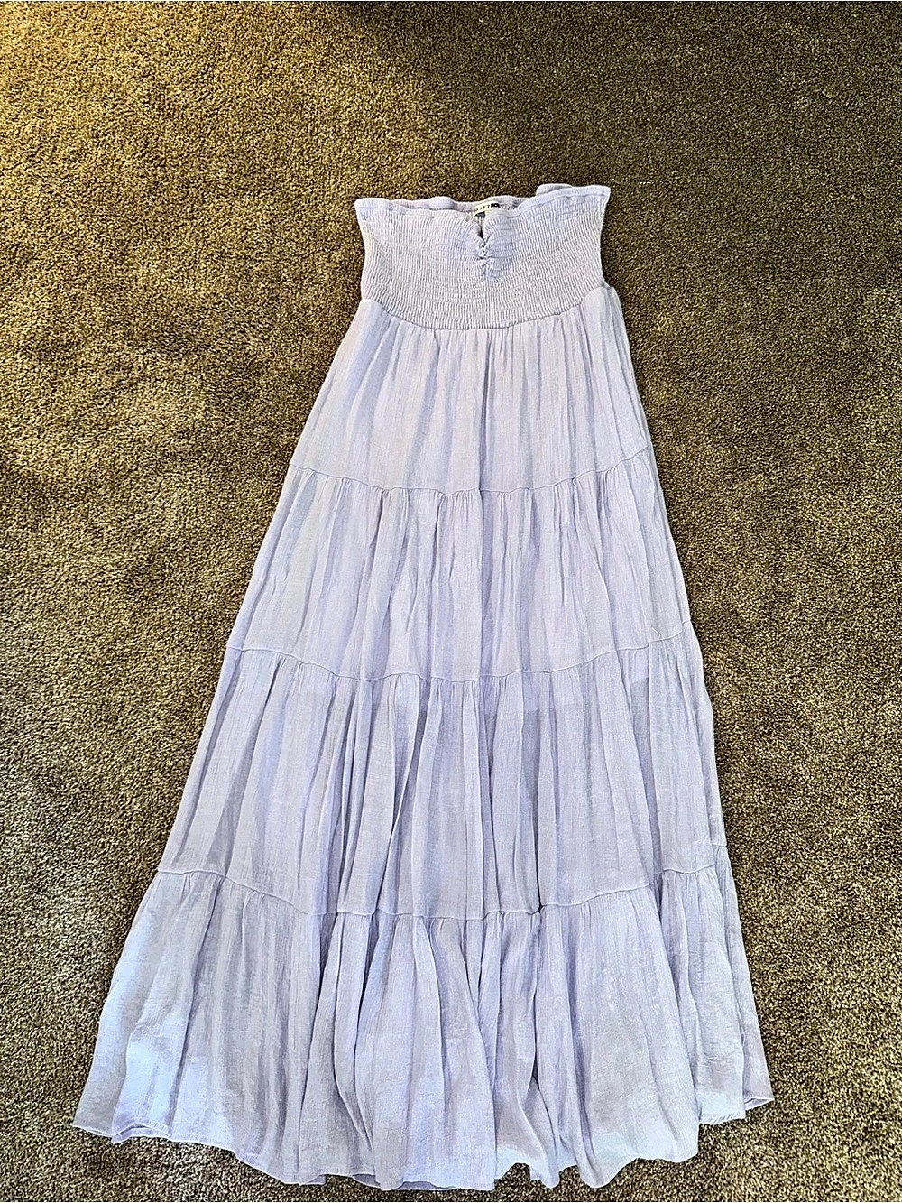 Fashion Nova Tiered Maxi Dress in Purple Size XL Like New